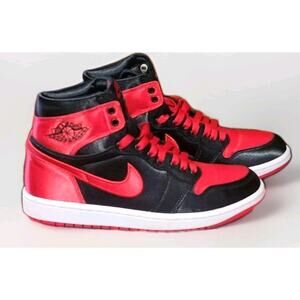 Size 8.5 - Air Jordan 1 Retro High OG High Satin Bred Blk/Red FD4810-061